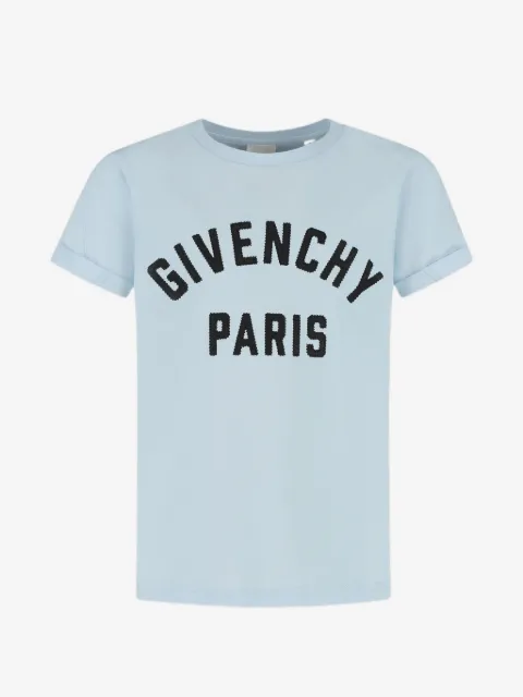 Givenchy Kids playera con letras del logo