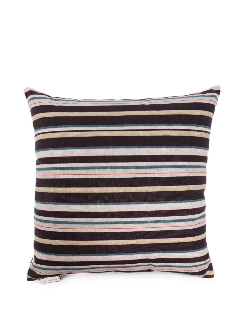 Pierre-Louis Mascia Primula striped zip-fastening cushion - Marrone
