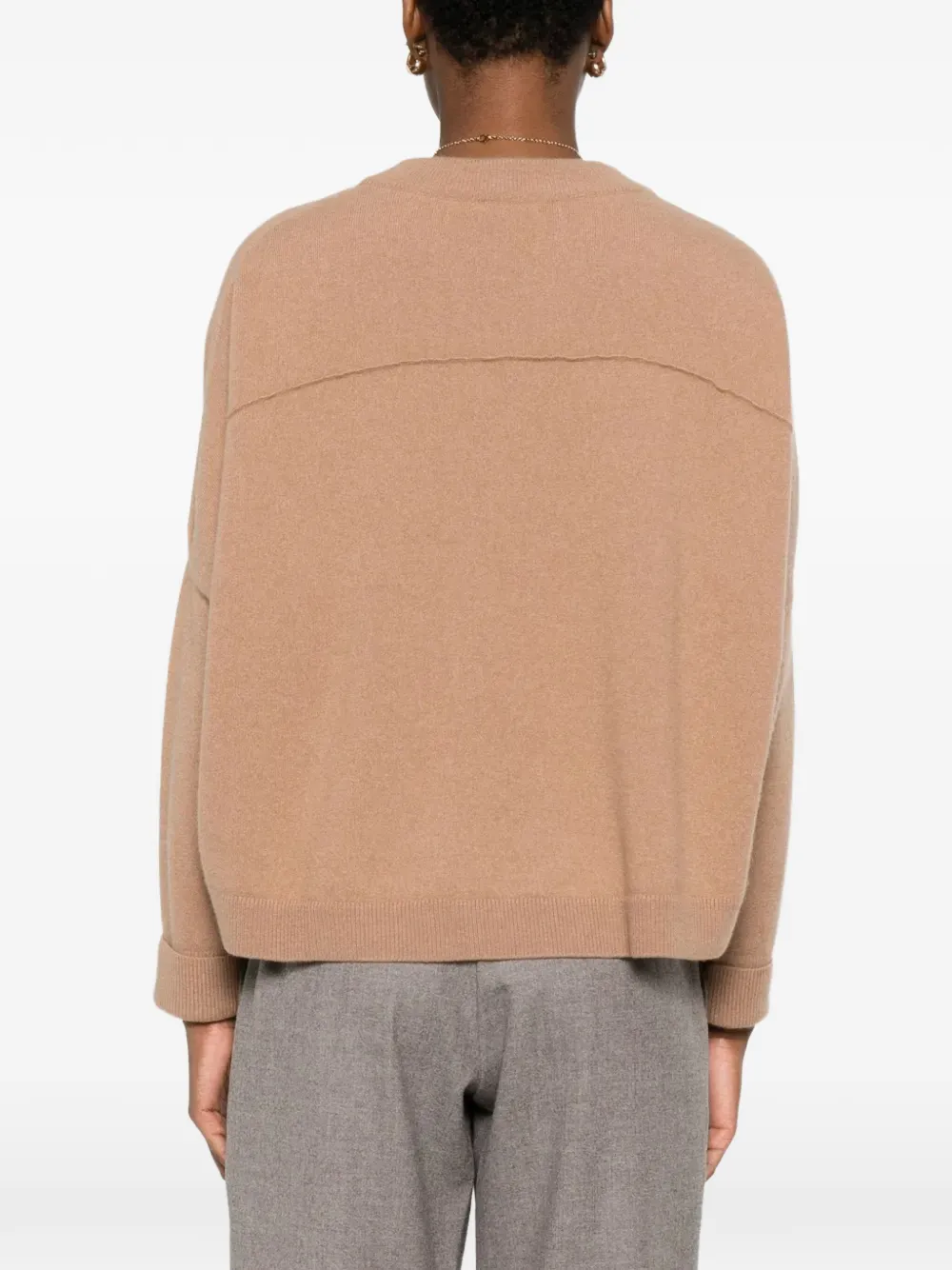Dusan Trui met hoge hals Beige