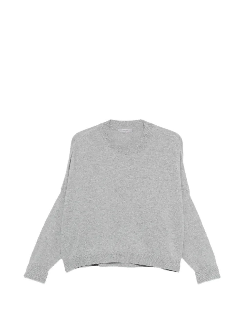 Alberta Ferretti round-neck long-sleeve sweater - Grigio