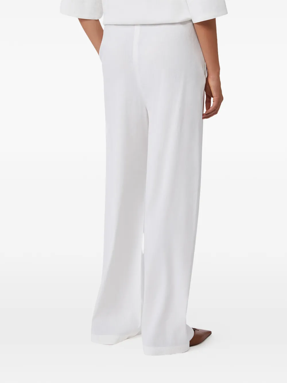 Max Mara Broek met elastische taille Wit