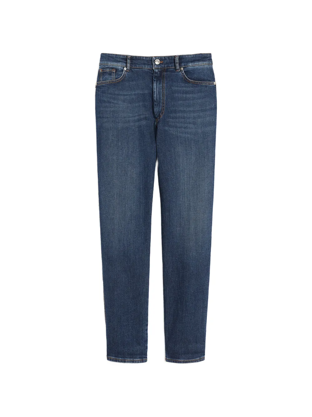 Sportmax Jeans dritti con passanti per cintura - Blu