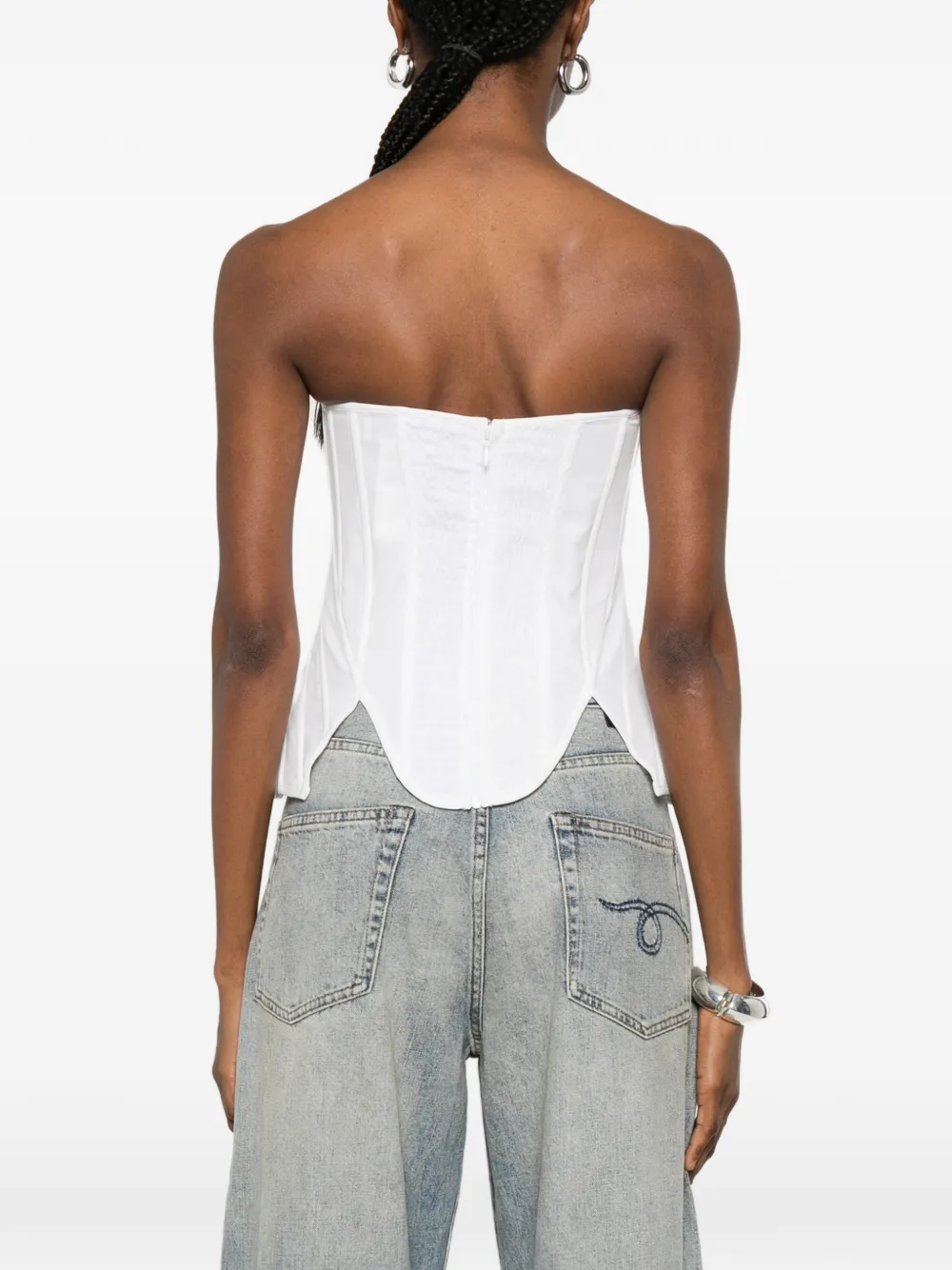 Giuseppe Di Morabito Top met asymmetrische afwerking Wit