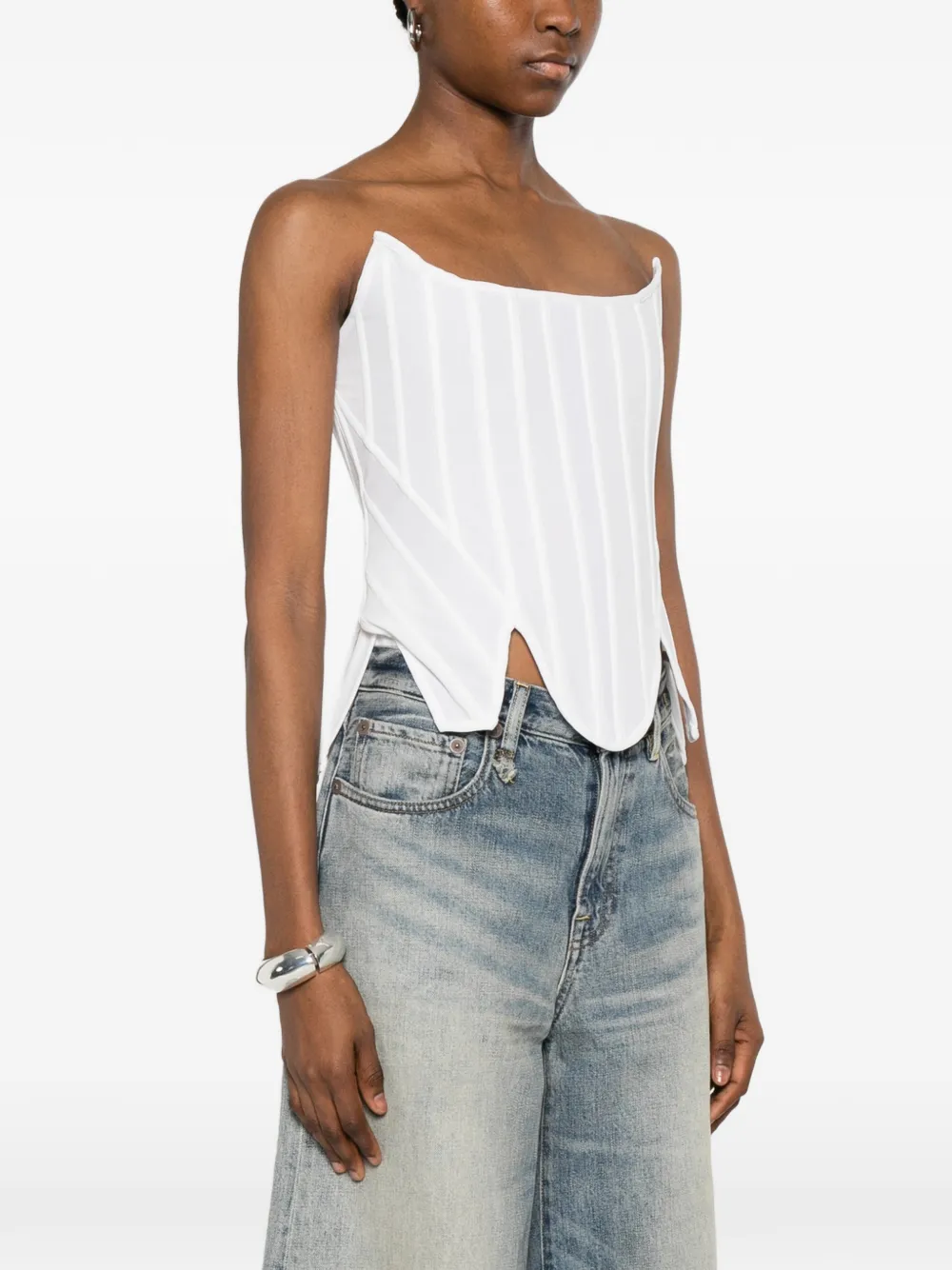 Giuseppe Di Morabito Top met asymmetrische afwerking Wit