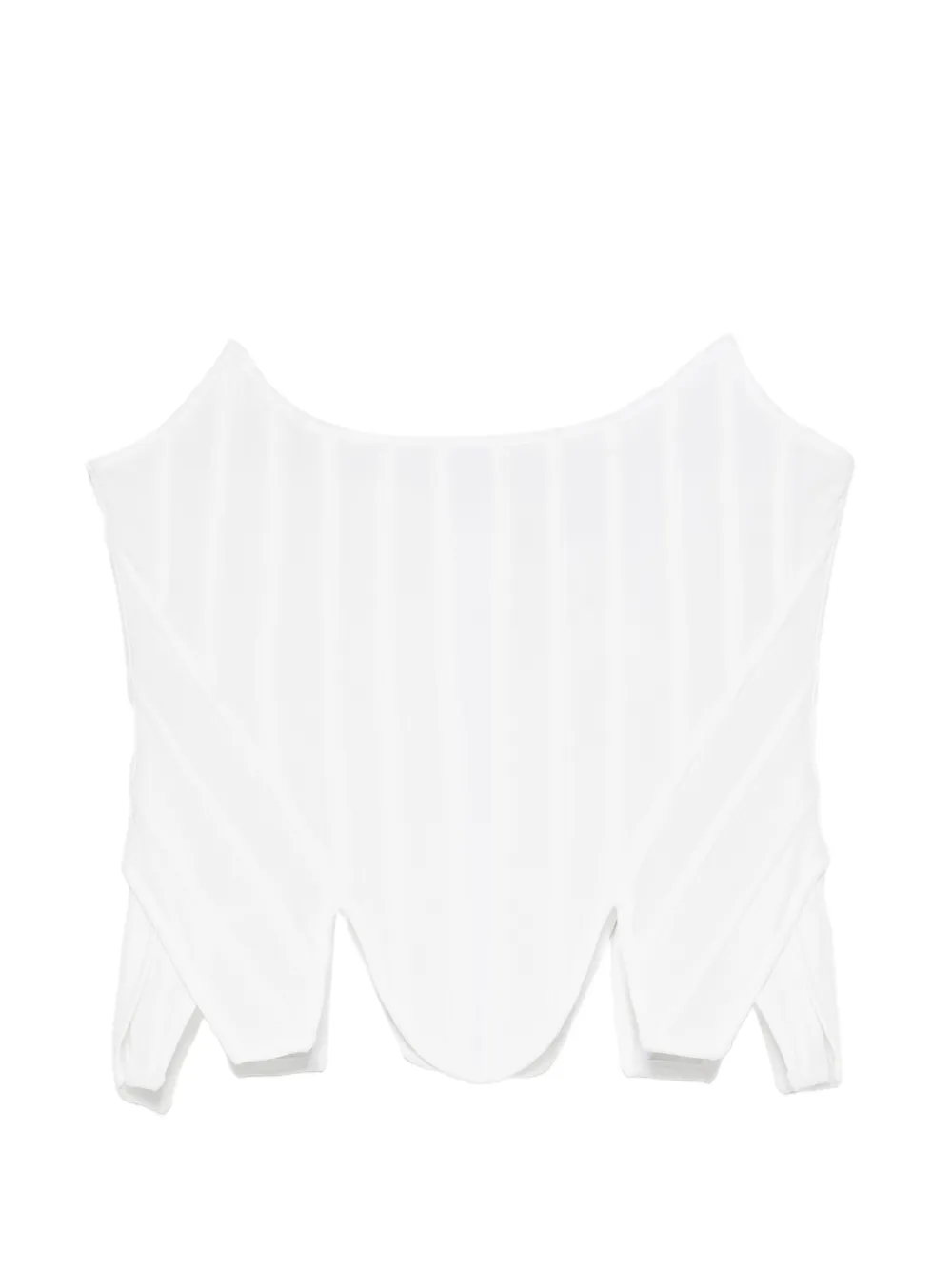 Giuseppe Di Morabito Corsetto con orlo asimmetrico - Bianco