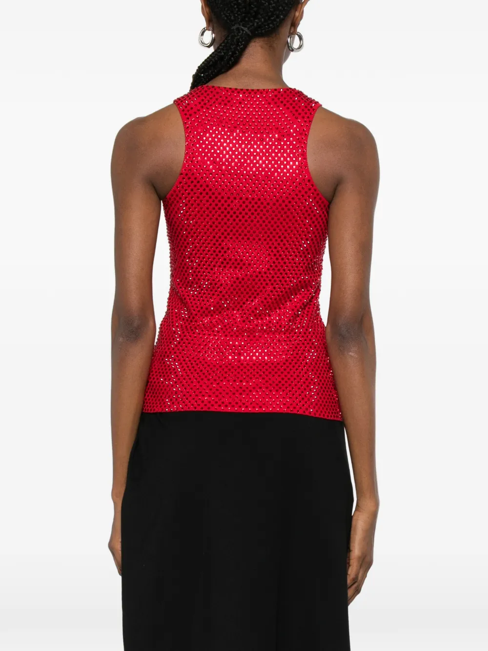 Giuseppe Di Morabito Tanktop verfraaid met kristallen Rood