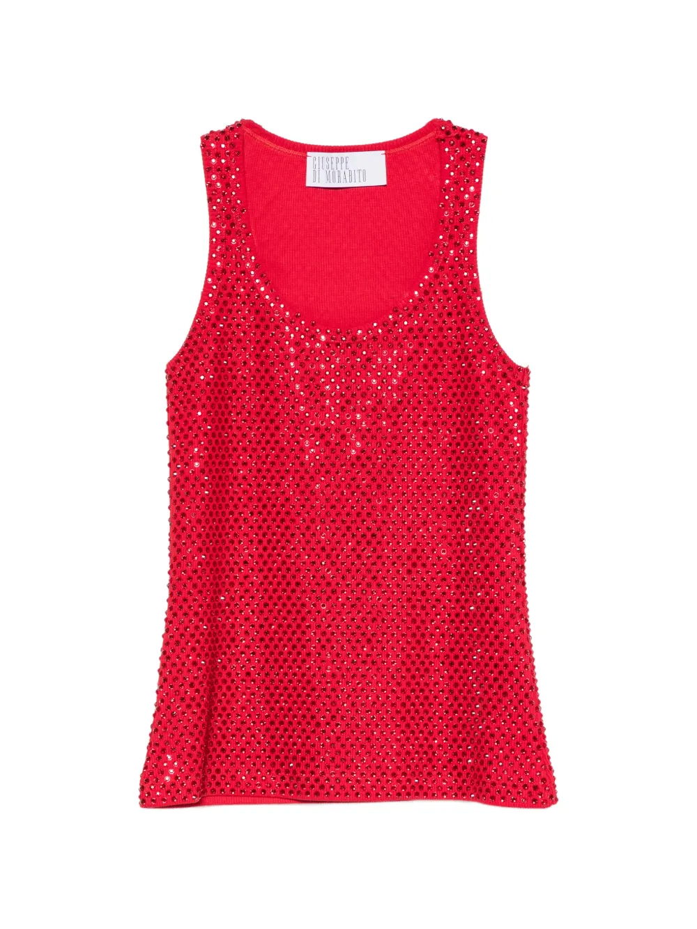 Giuseppe Di Morabito crystal-embellished tank top - Rot