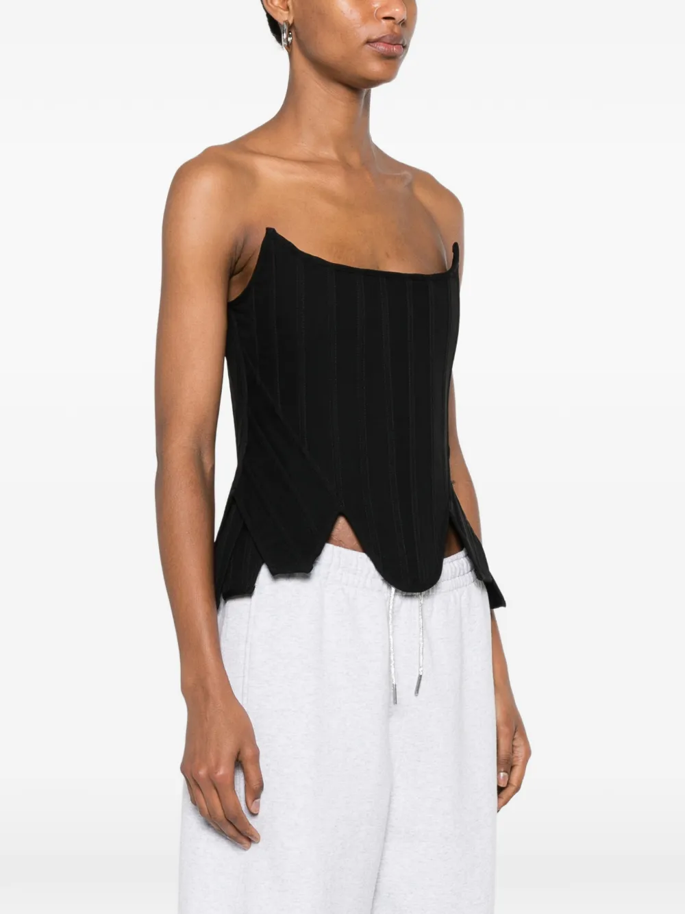 Giuseppe Di Morabito Strapless korset Zwart