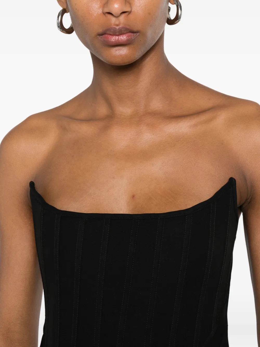 Giuseppe Di Morabito Strapless korset Zwart