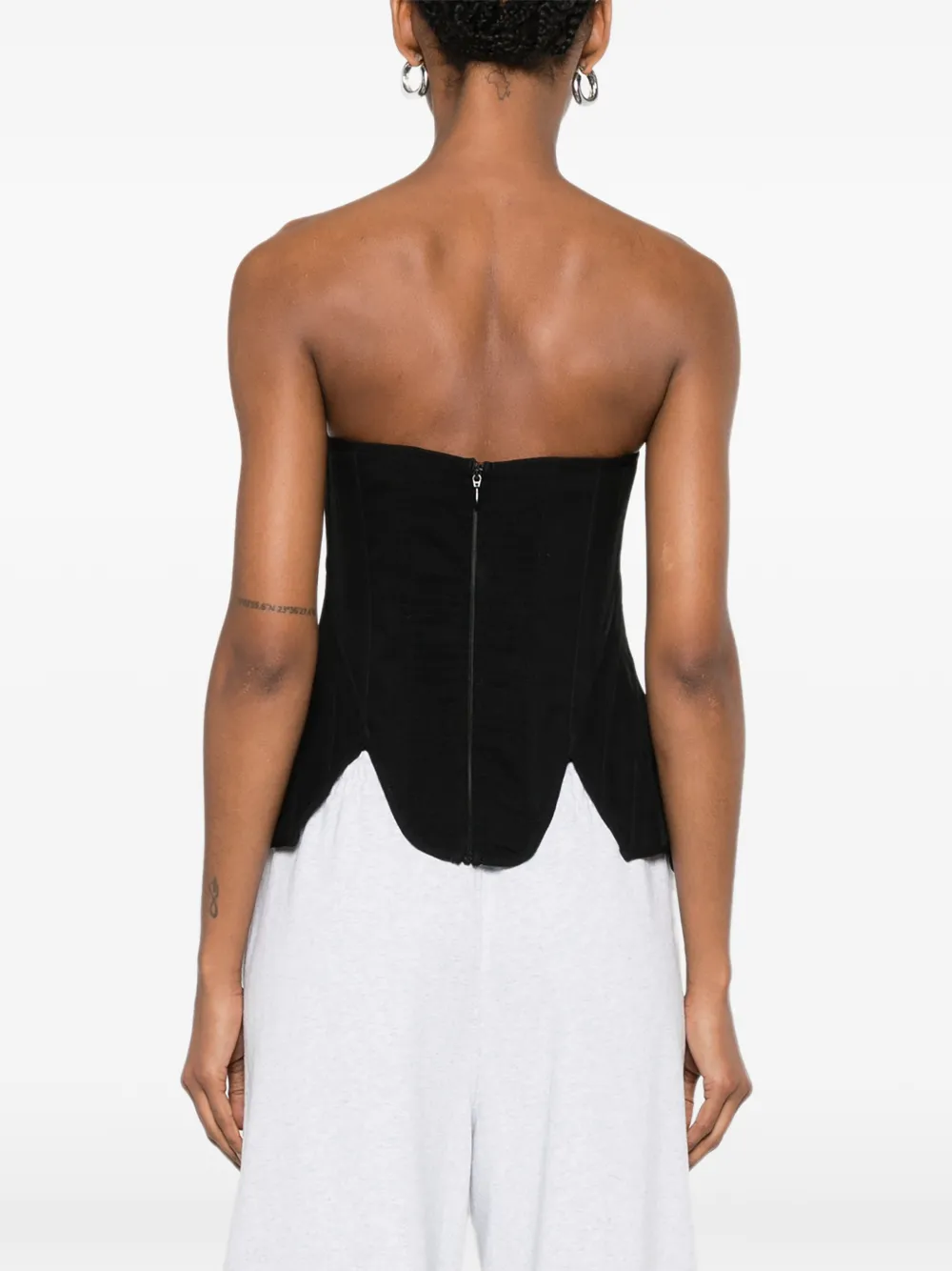 Giuseppe Di Morabito Strapless korset Zwart