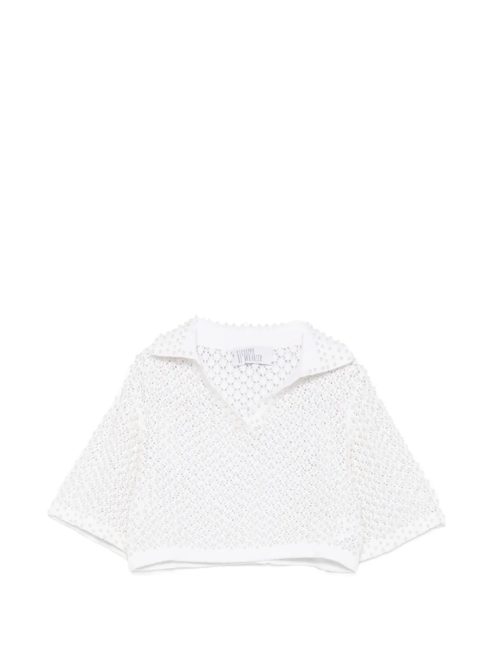 Giuseppe Di Morabito Top con decorazione - Bianco