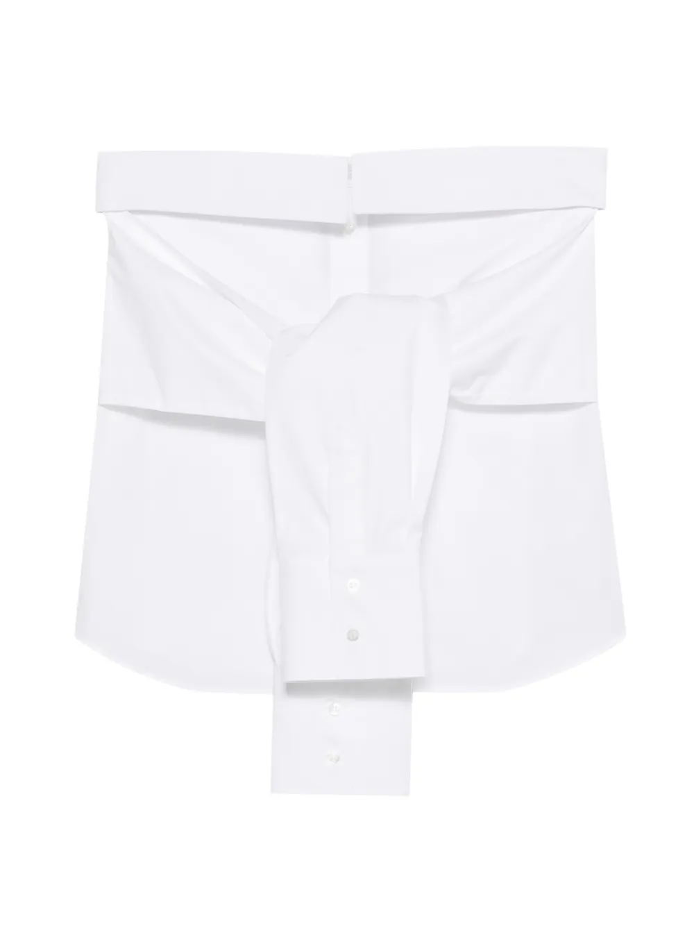 Giuseppe Di Morabito knotted strapless top - Bianco