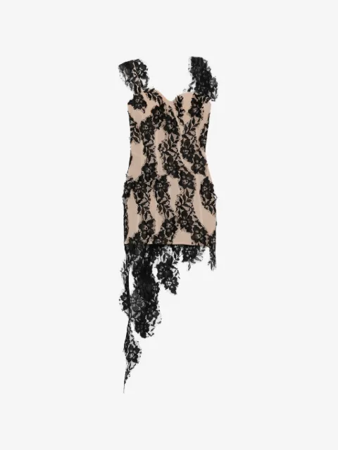 Giuseppe Di Morabito lace asymmetric mini dress