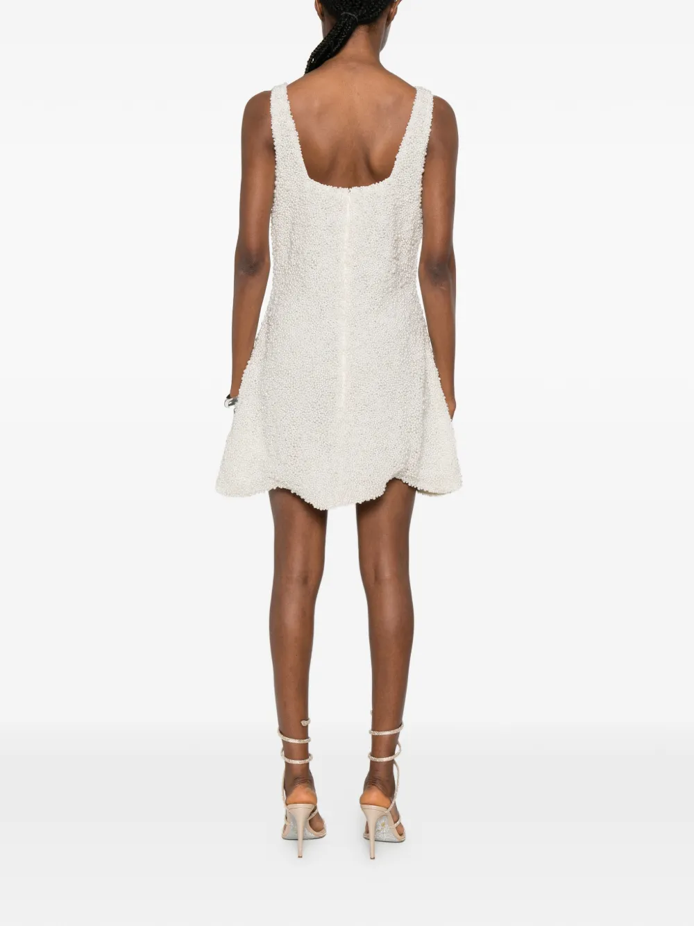 Giuseppe Di Morabito Verfraaide mini-jurk Beige