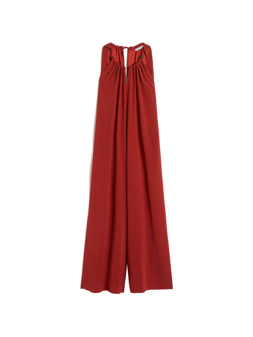 Max Mara flowing envers satin jumpsuit - Rosso