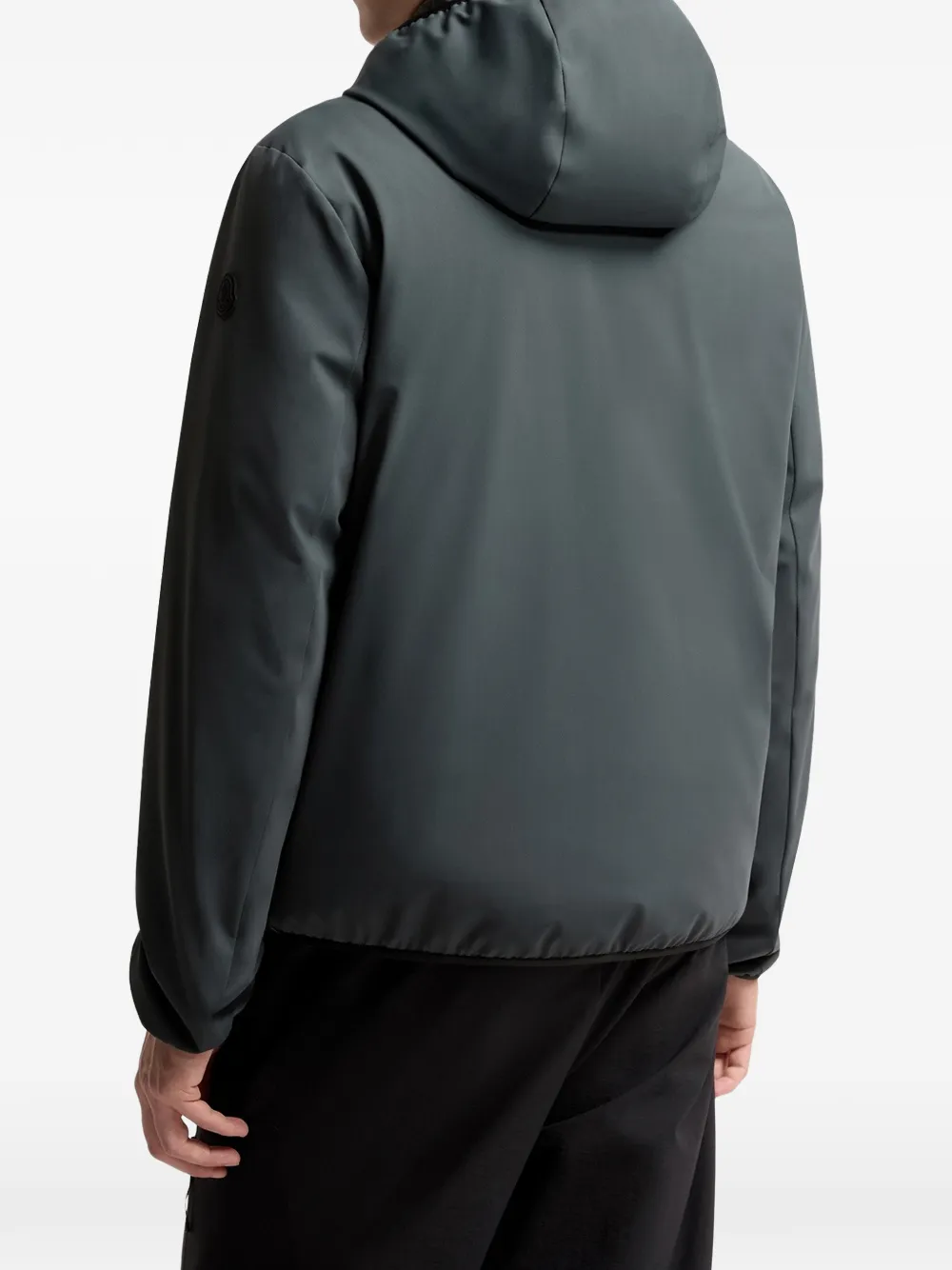  Moncler Hooded Zip-up Jacket - Grey 