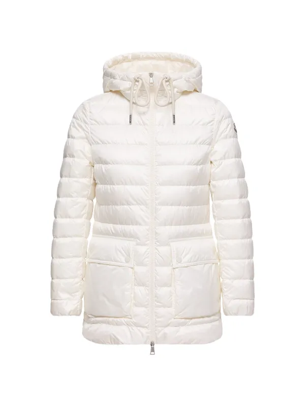 Moncler フーデッド キルティング コート | ニュートラル | FARFETCH JP