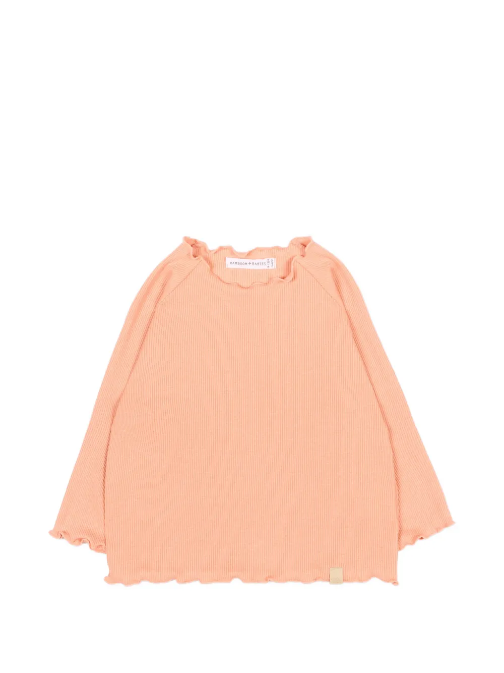 Bamboom ruffled long-sleeves T-shirt - Arancione