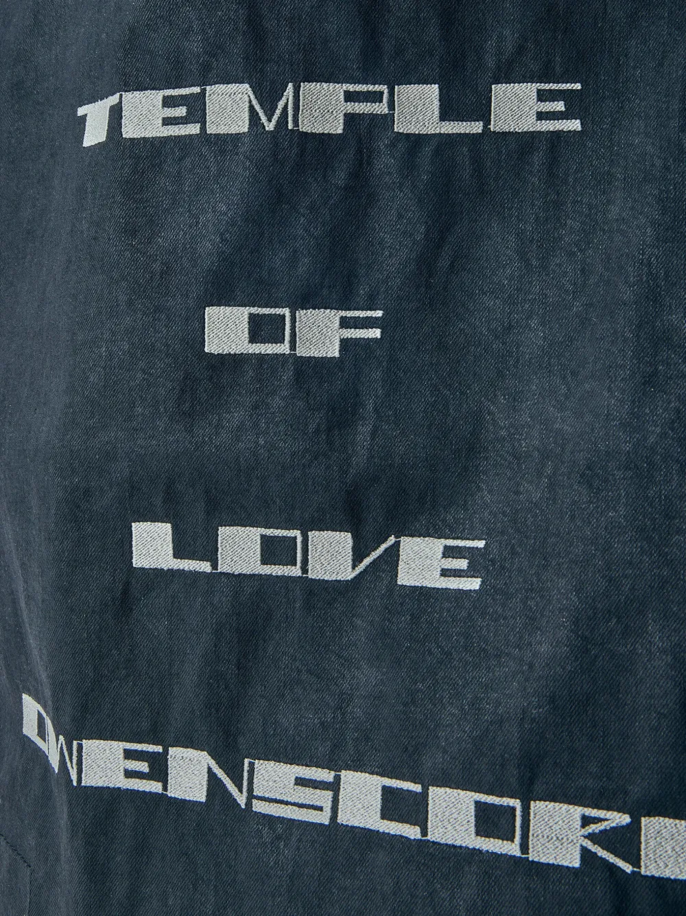 Rick Owens DRKSHDW Rechthoekige shopper met tekst Zwart