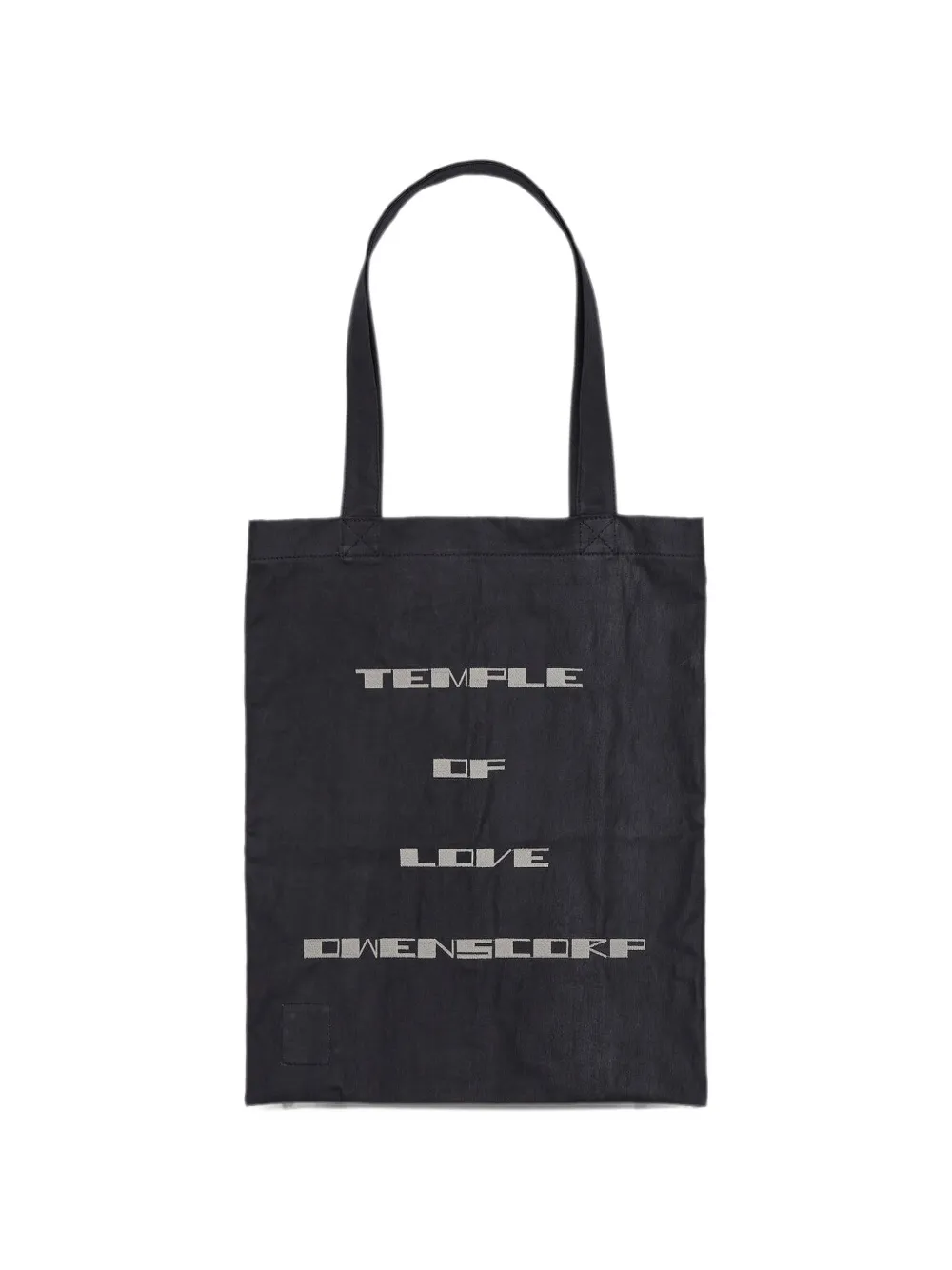 Rick Owens DRKSHDW Rechthoekige shopper met tekst Zwart