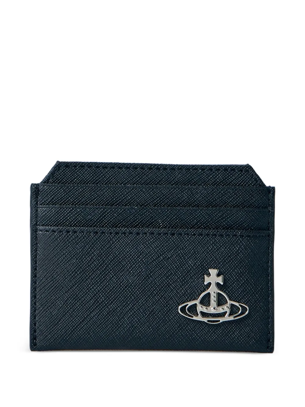Vivienne Westwood logo-plaque card holder - Nero