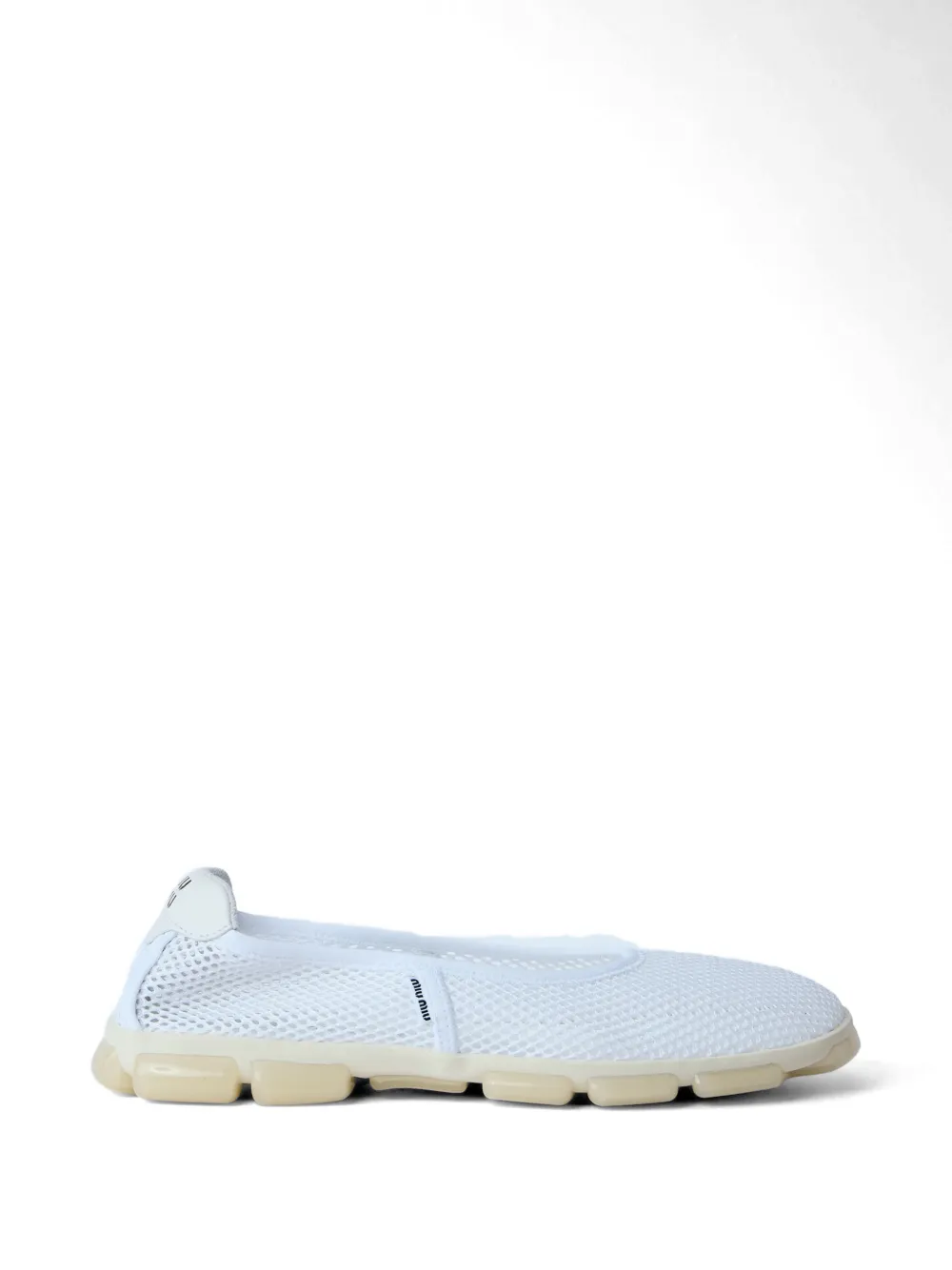 Miu Miu mesh ballet flats - Bianco