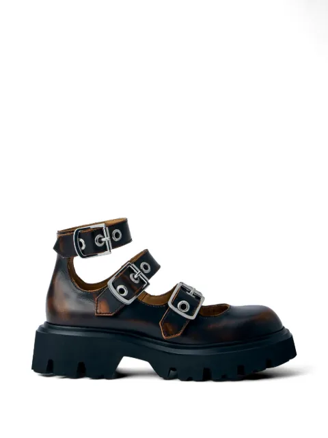 Vivienne Westwood Bacchus buckle-straps leather boots