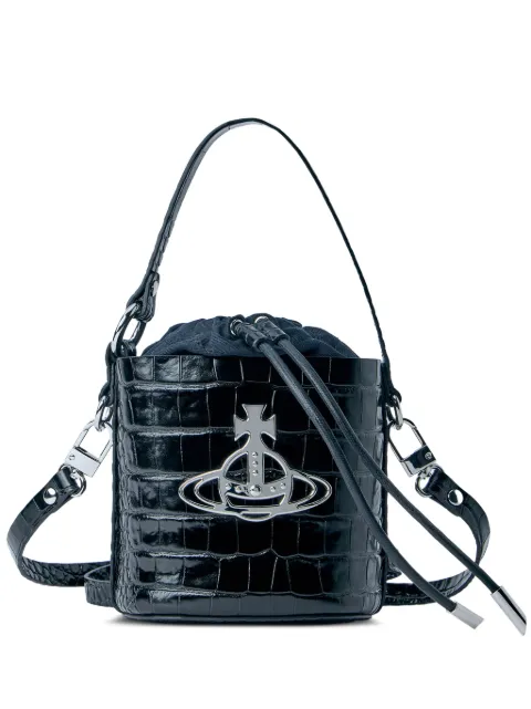 Vivienne Westwood croc-embossed drawstring bucket bag