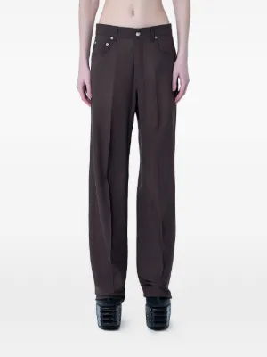 MM6 Maison Margiela ハイウエスト パンツ | グレー | FARFETCH JP