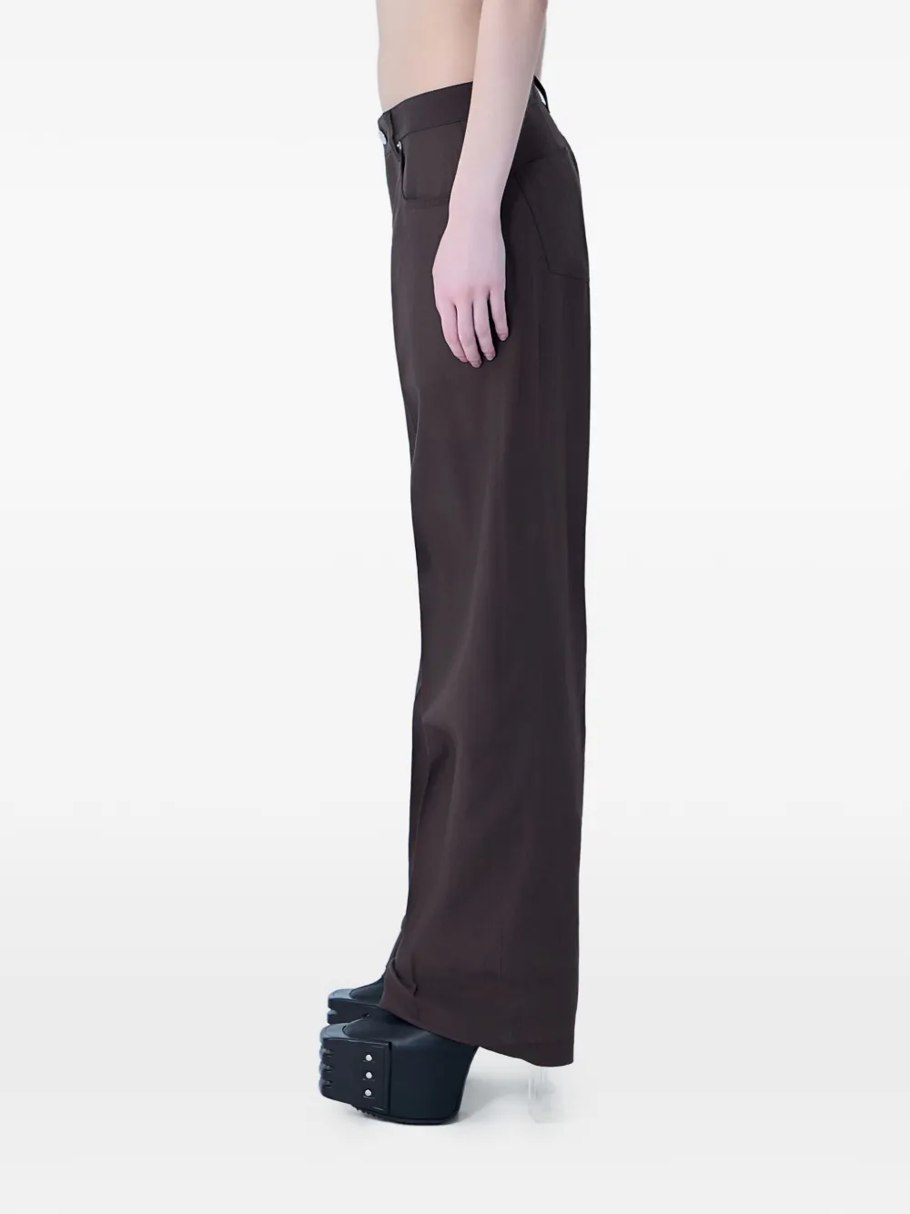 Rick Owens Wollen broek Bruin