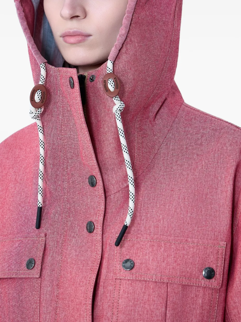 Moncler Grenoble Beziers jack met capuchon Rood