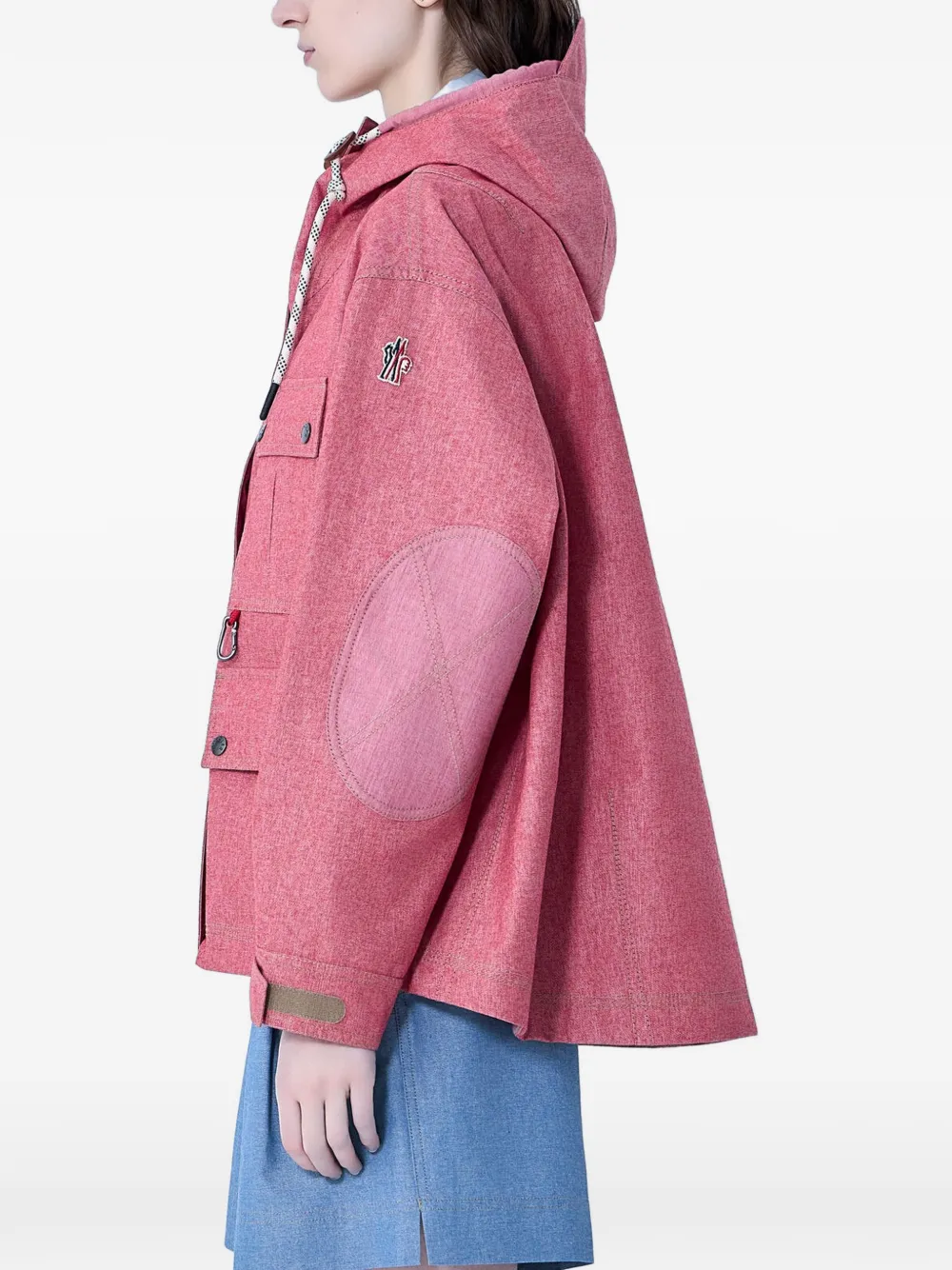 Moncler Grenoble Beziers jack met capuchon Rood