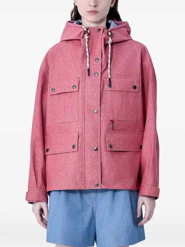 Moncler Grenoble Beziers Hooded Jacket in Red
