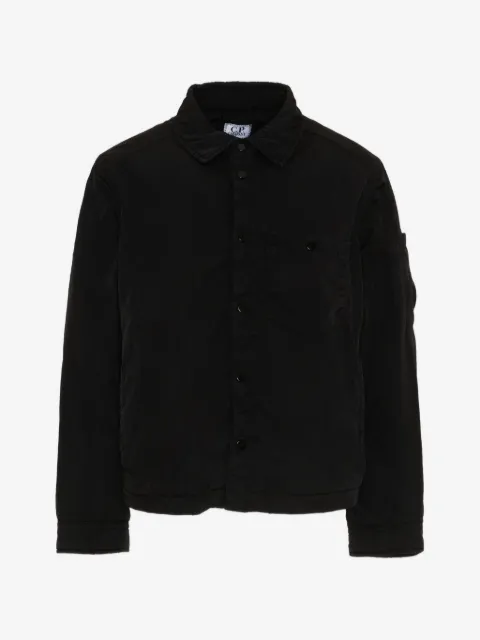 C.P. Company Kids sobrecamisa capitonada con detalle Lens