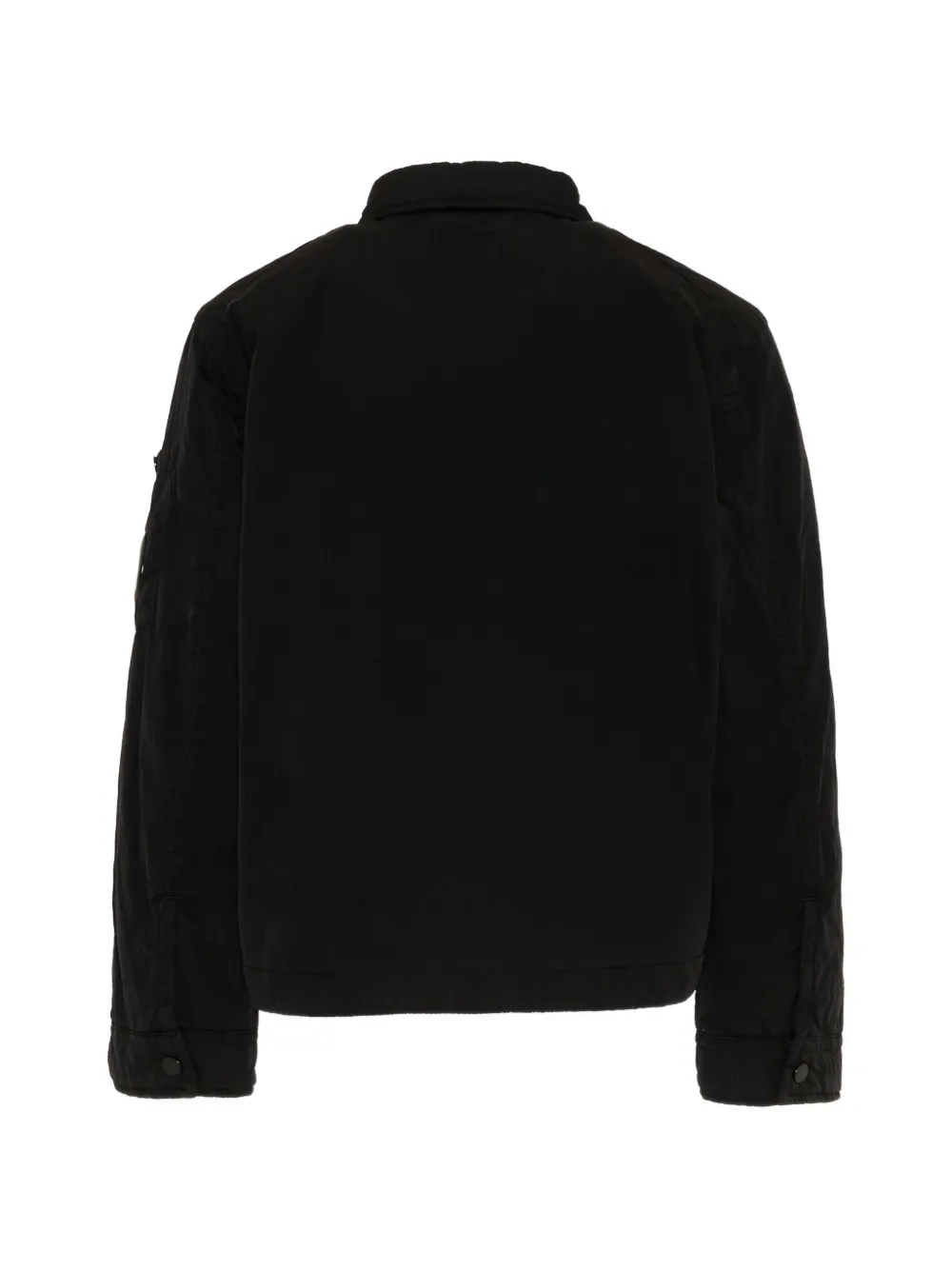 C.P. Company Kids Gewatteerd shirtjack met Lens-detail Zwart
