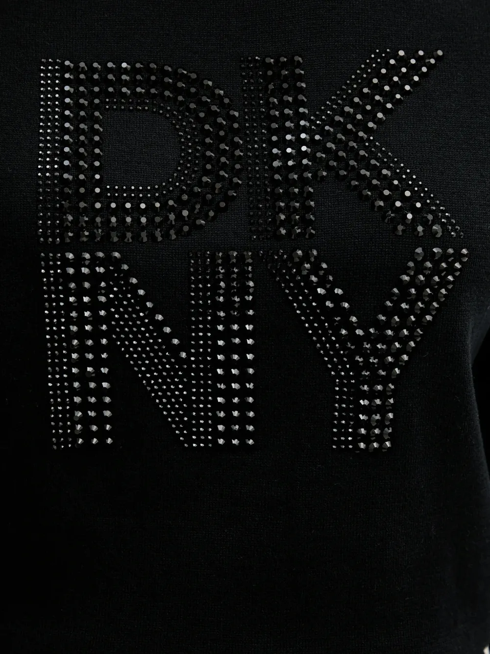 DKNY embellished knitted jumper Zwart