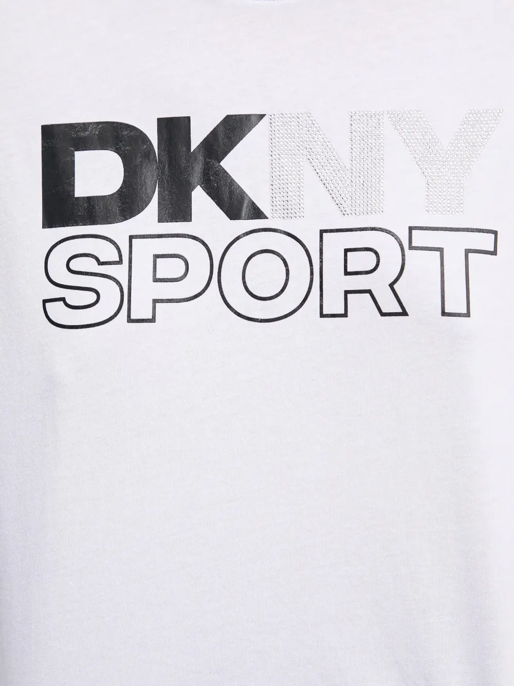 DKNY Cropped T-shirt Wit