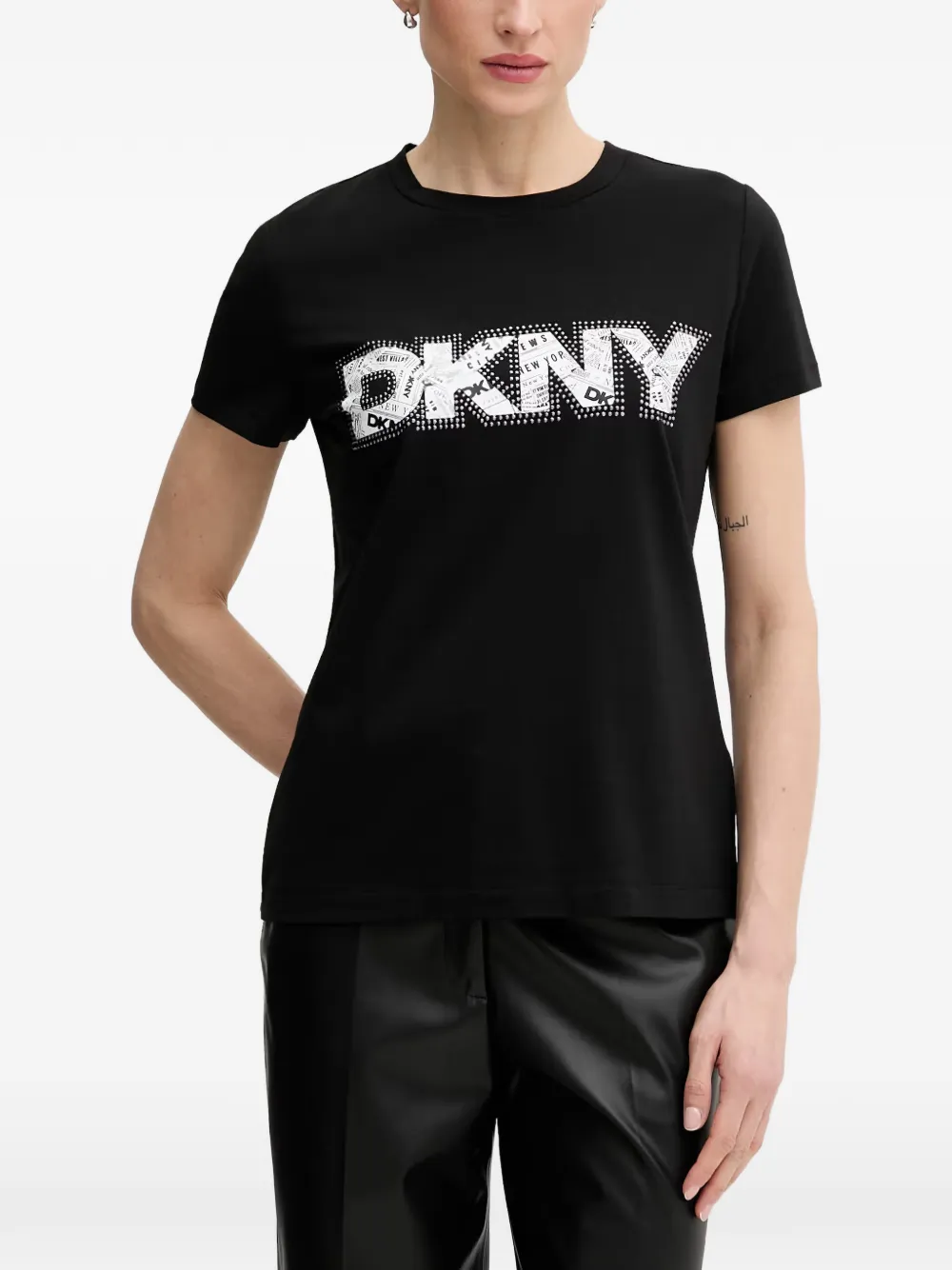 DKNY T-shirt con grafica - Nero