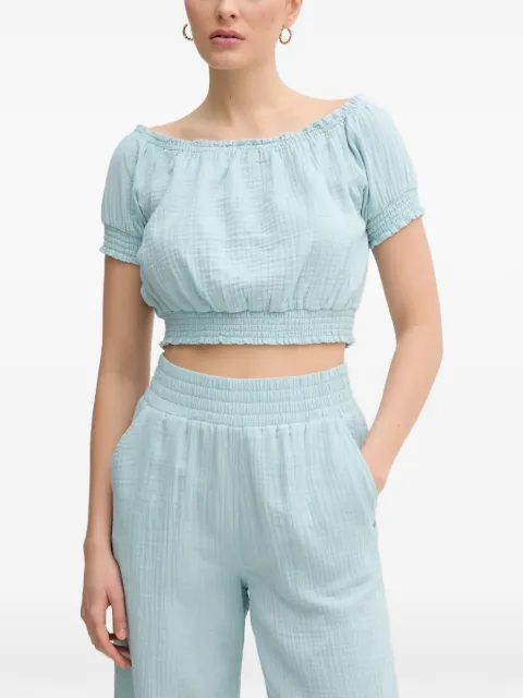 DKNY top corto manga corta