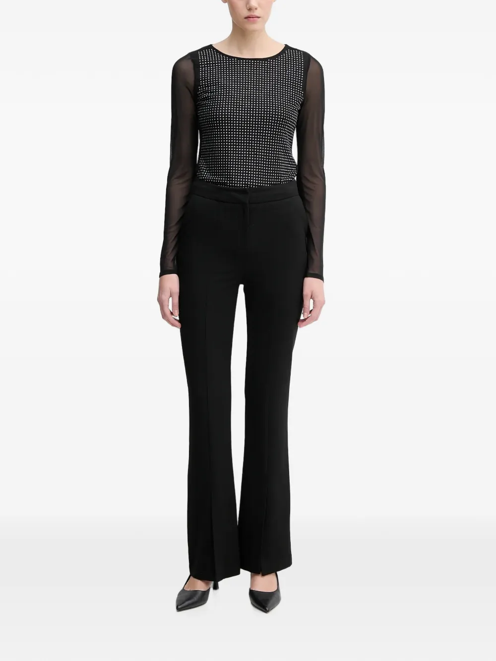 DKNY Top met lange mouwen Zwart