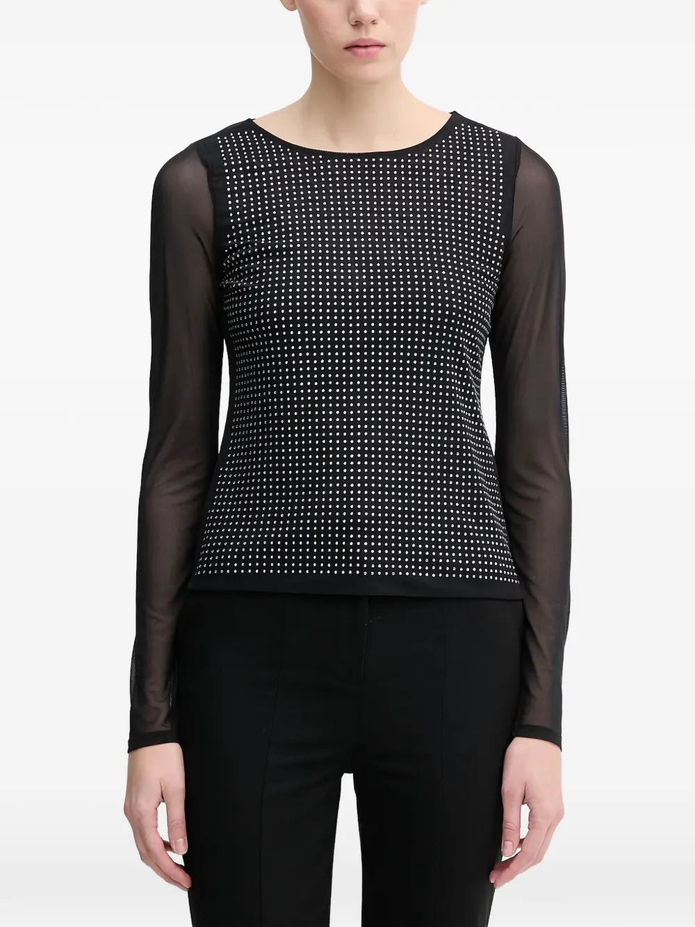 DKNY Top a maniche lunghe - Nero