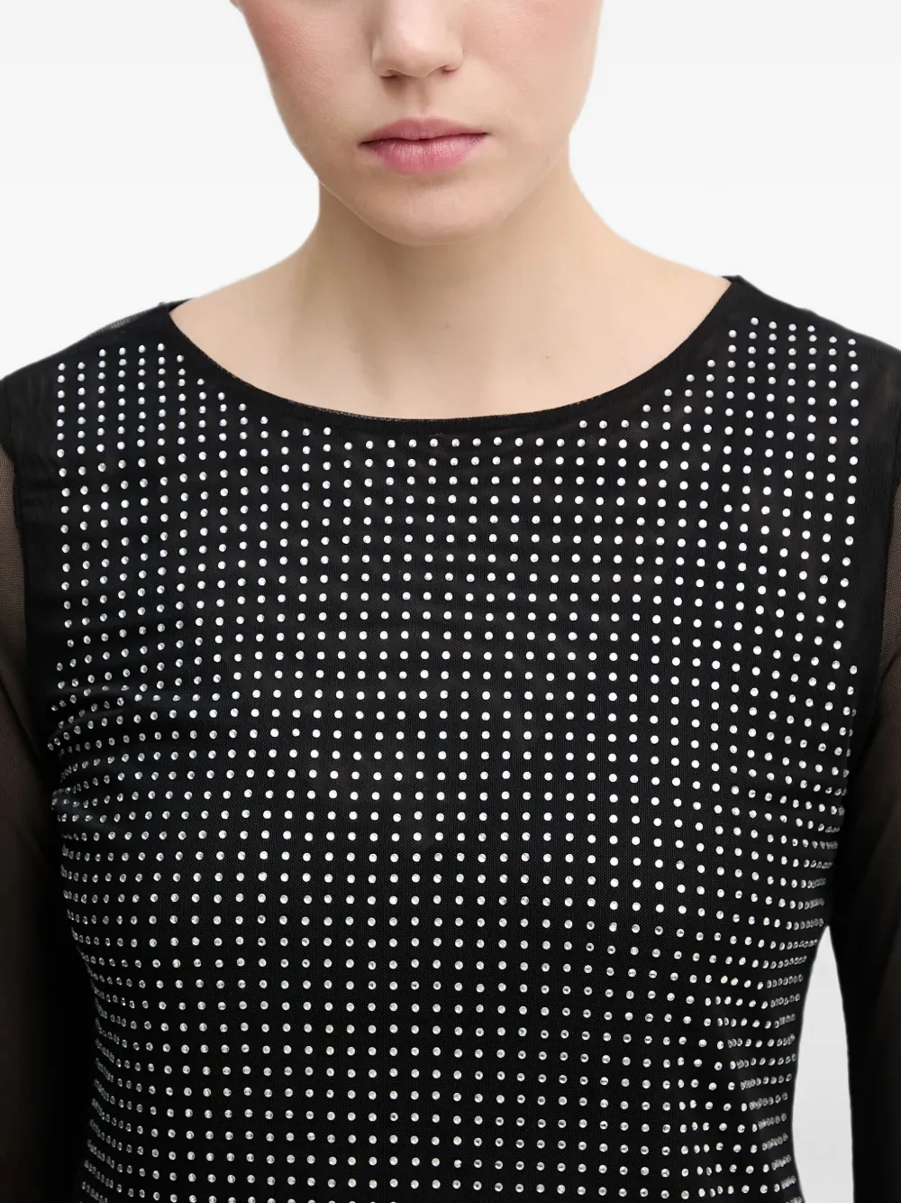 DKNY Top met lange mouwen Zwart