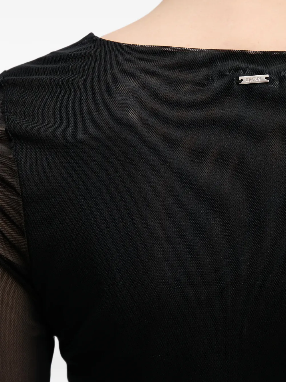 DKNY Top met lange mouwen Zwart