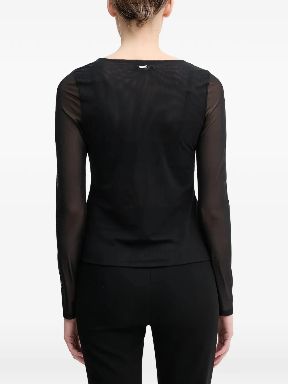DKNY Top met lange mouwen Zwart
