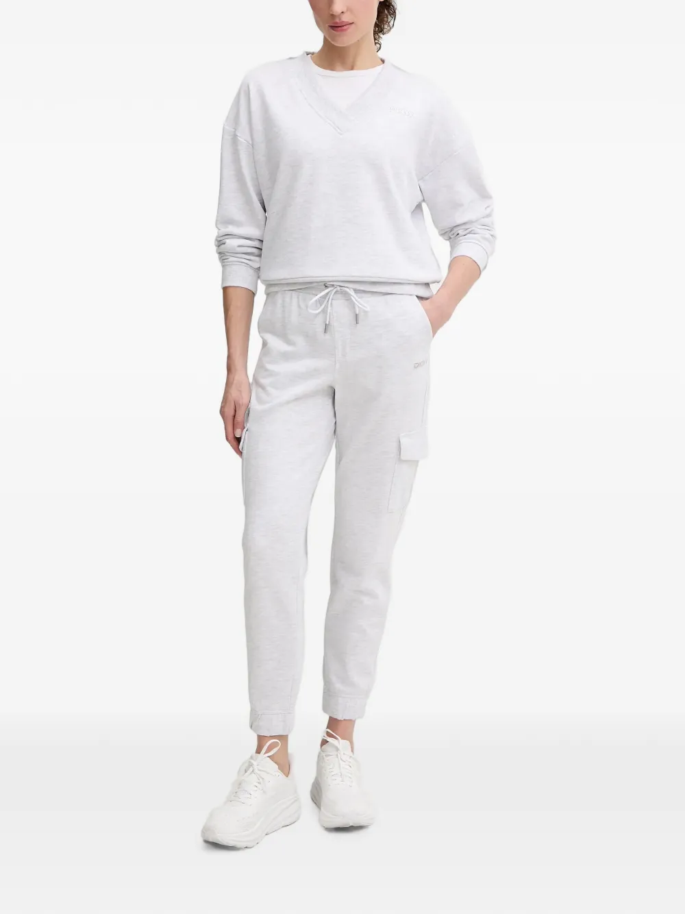 DKNY Sweater met V-hals Grijs