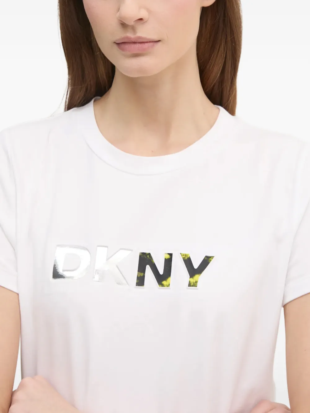 DKNY T-shirt met logo Wit