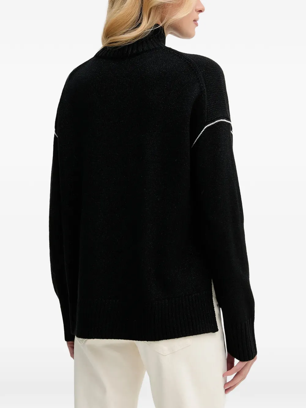 DKNY roll-neck sweater Zwart