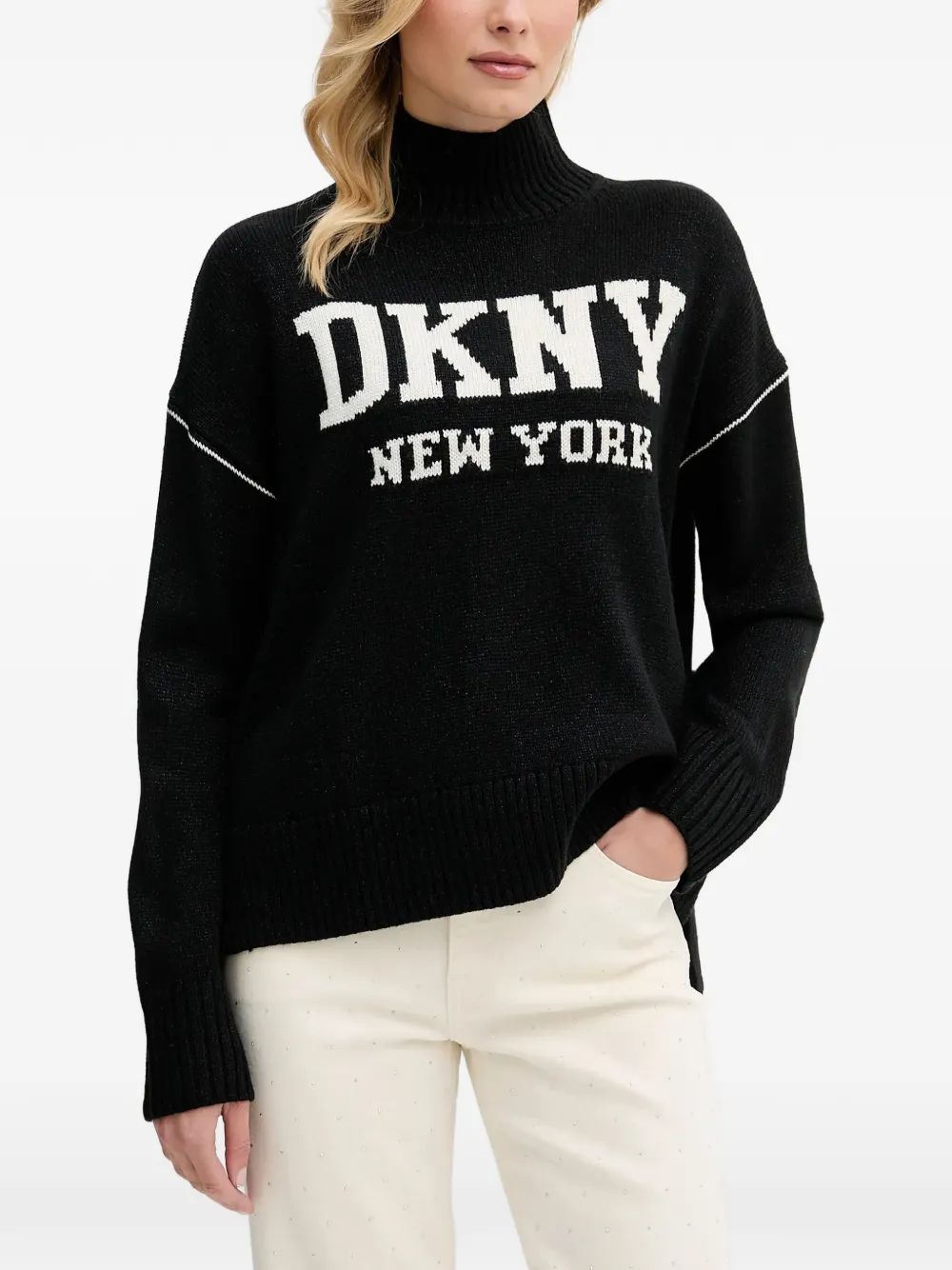 DKNY roll-neck sweater - Nero