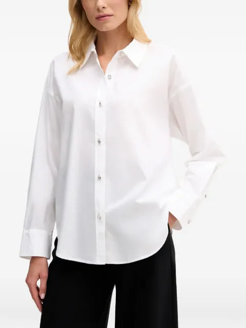 DKNY camisa con botones de joya