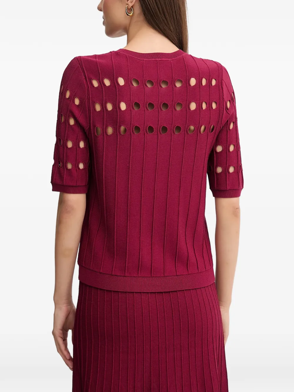 DKNY Uitgesneden trui Rood
